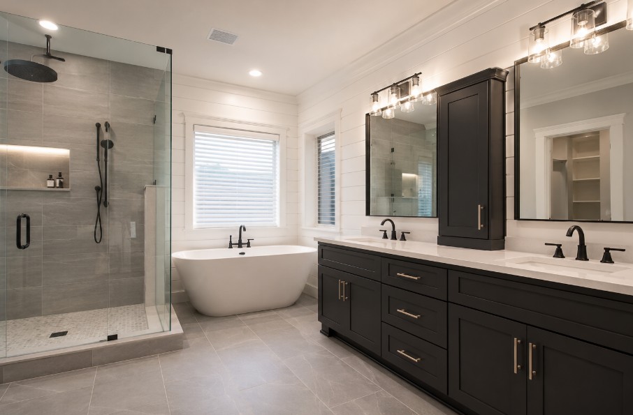 Spa-Inspired Primary Bath — Rockville