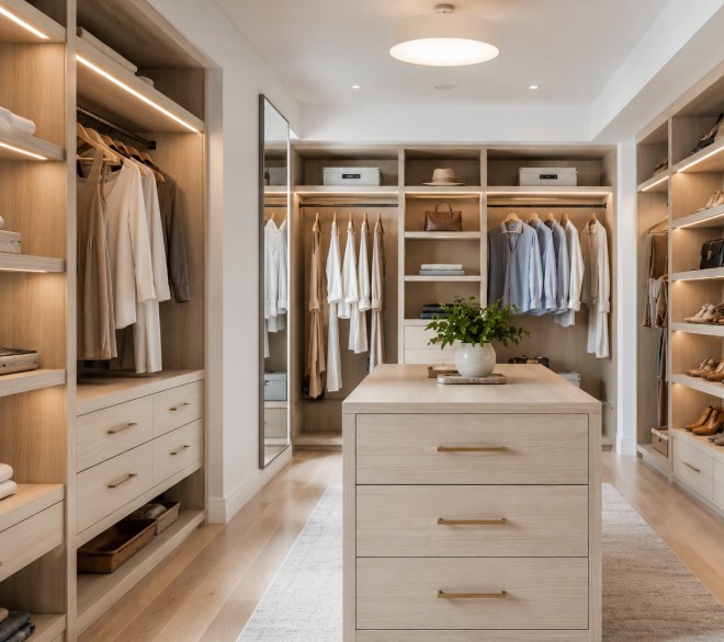 Custom Walk-In Closet — Bethesda